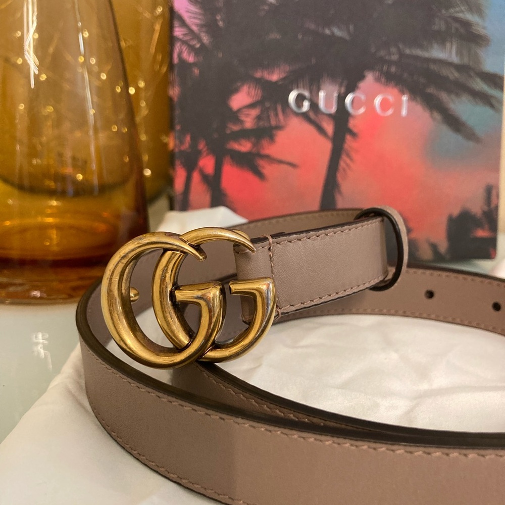 Authentic Gucci GG marmont thin belt size 90 / 36
